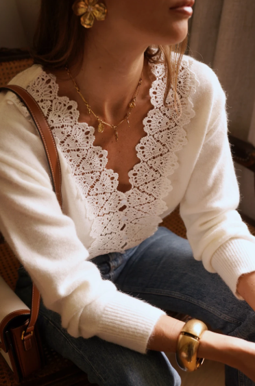 Pull dentelle