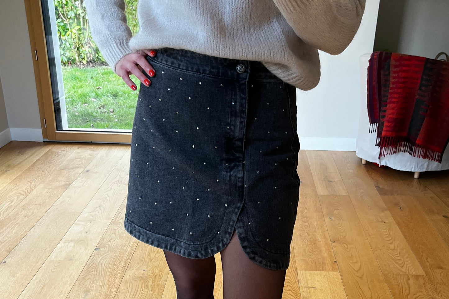 Jupe à strass Marine