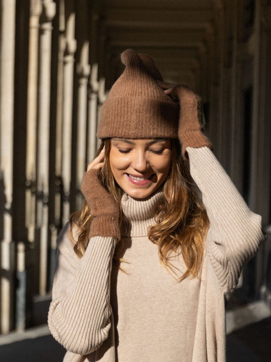 Bonnet en baby alpaga