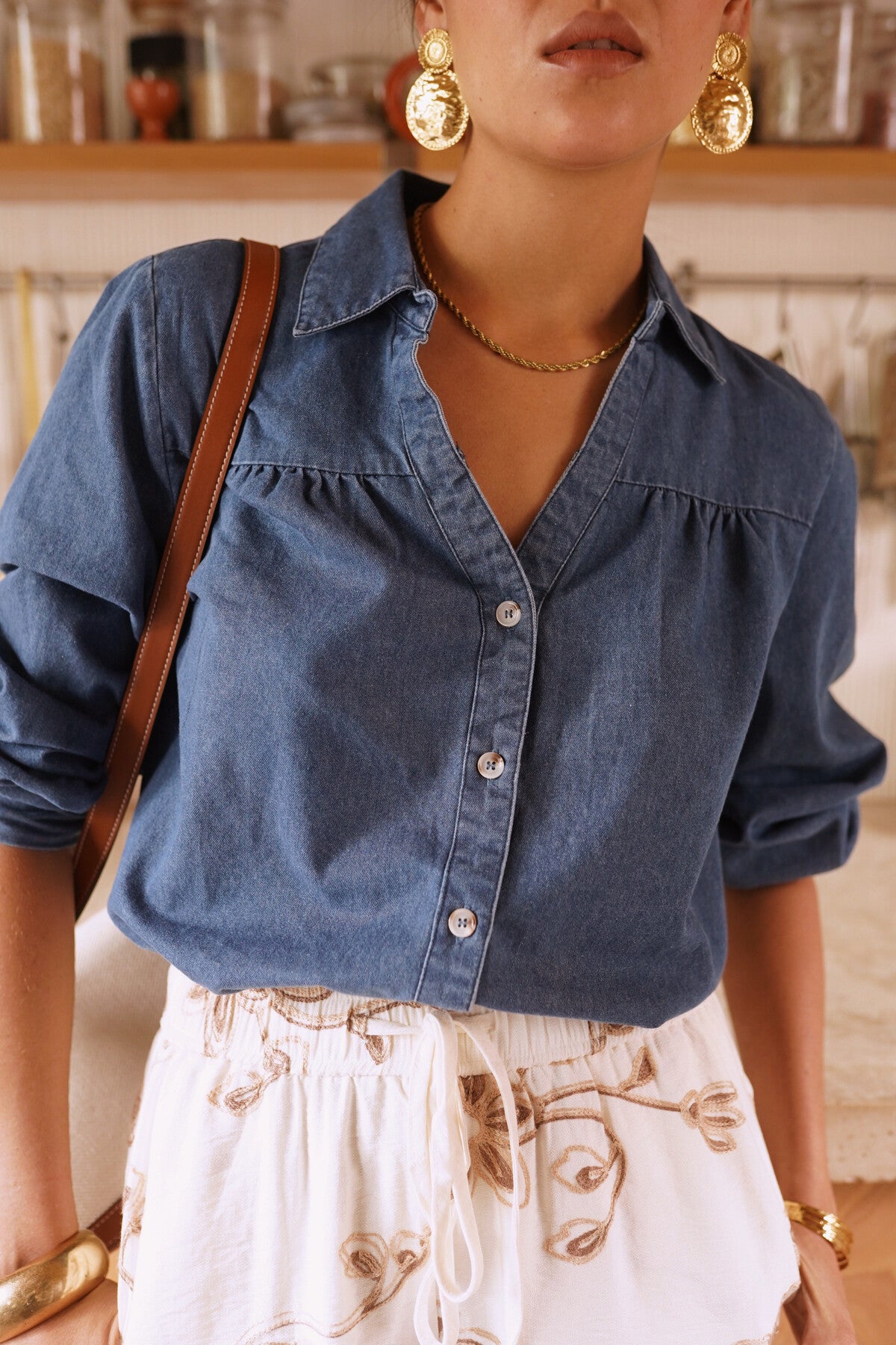 Chemise jean Carla