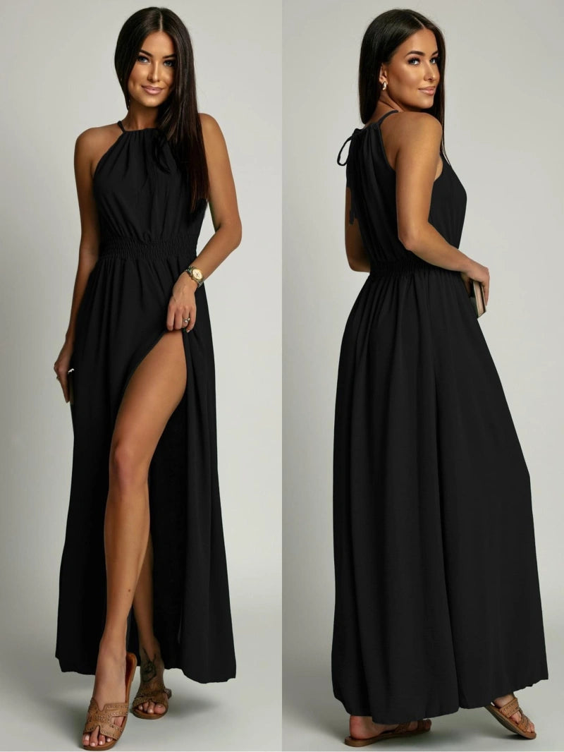 Robe longue fendue ALBA