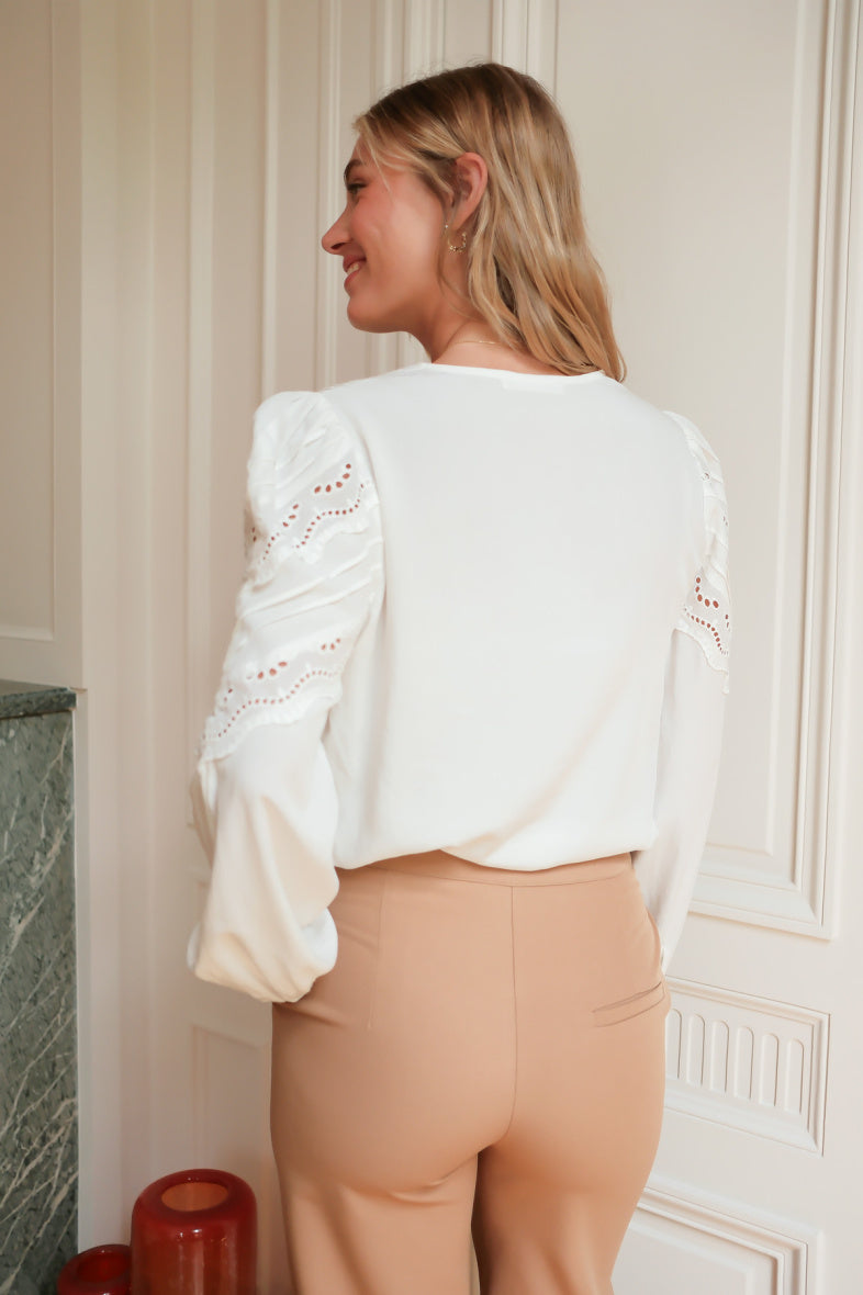 Blouse brodée Roxane
