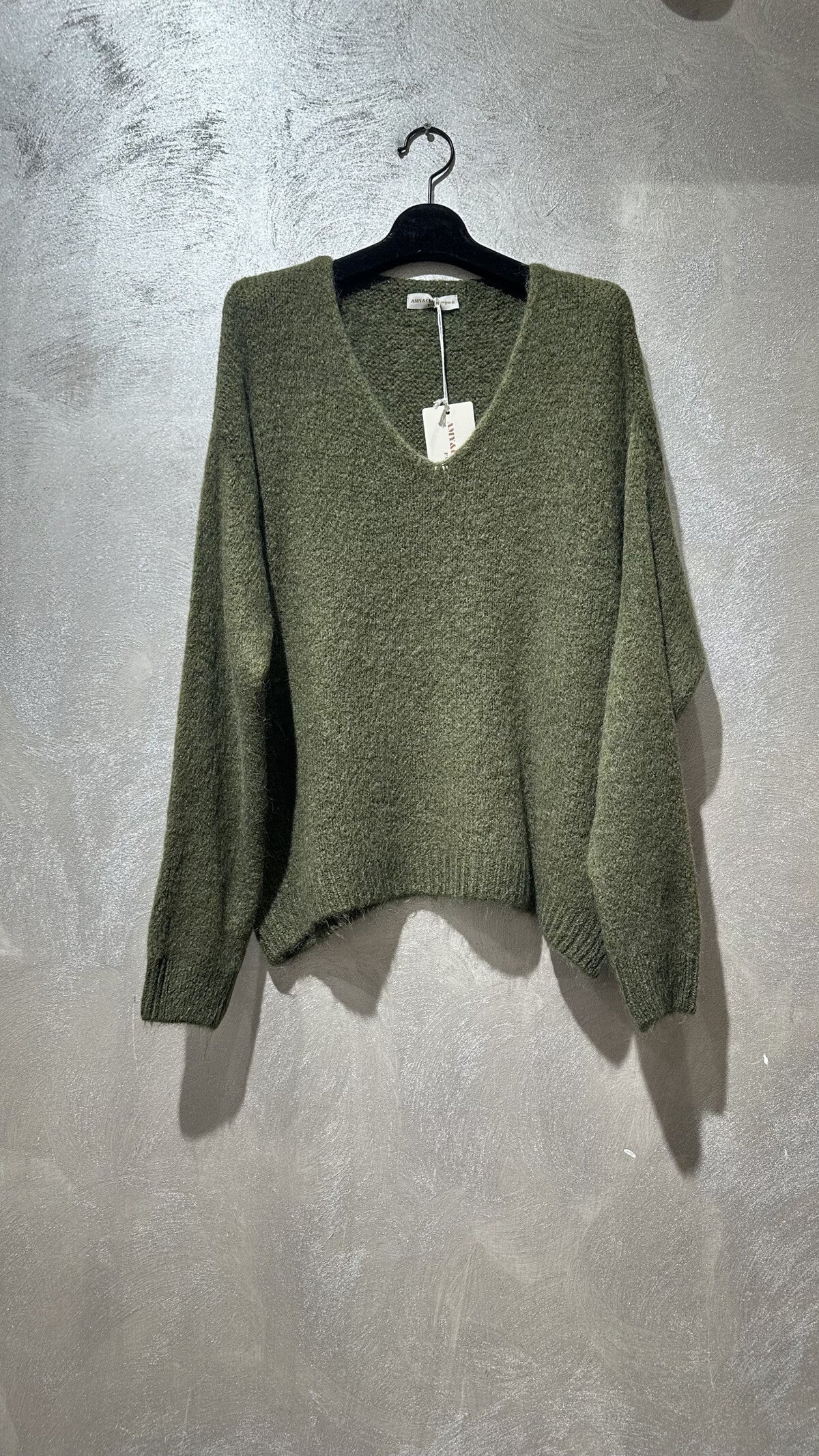Pull col V en alpaga