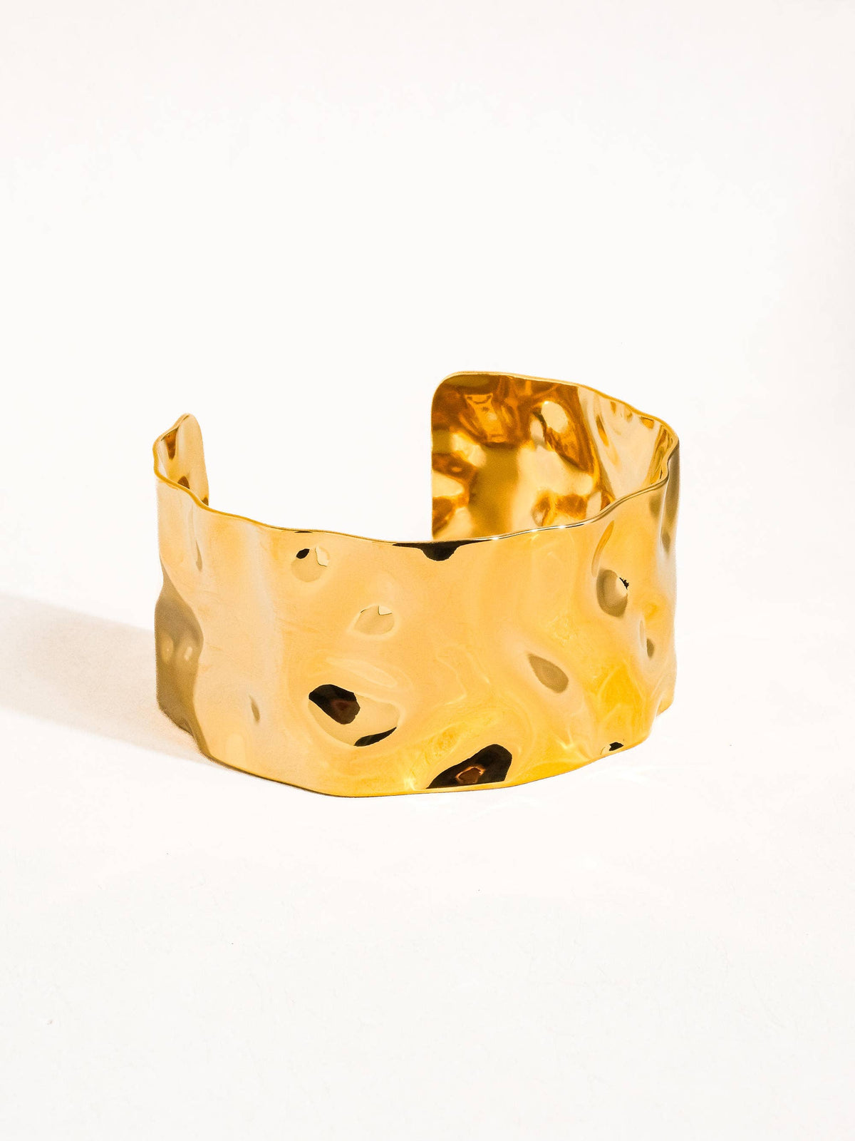 Bracelet Baiser en or 18 carats sans ternissement Glam Bold: Or jaune