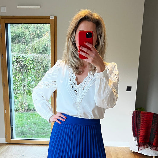 Blouse brodée Roxane