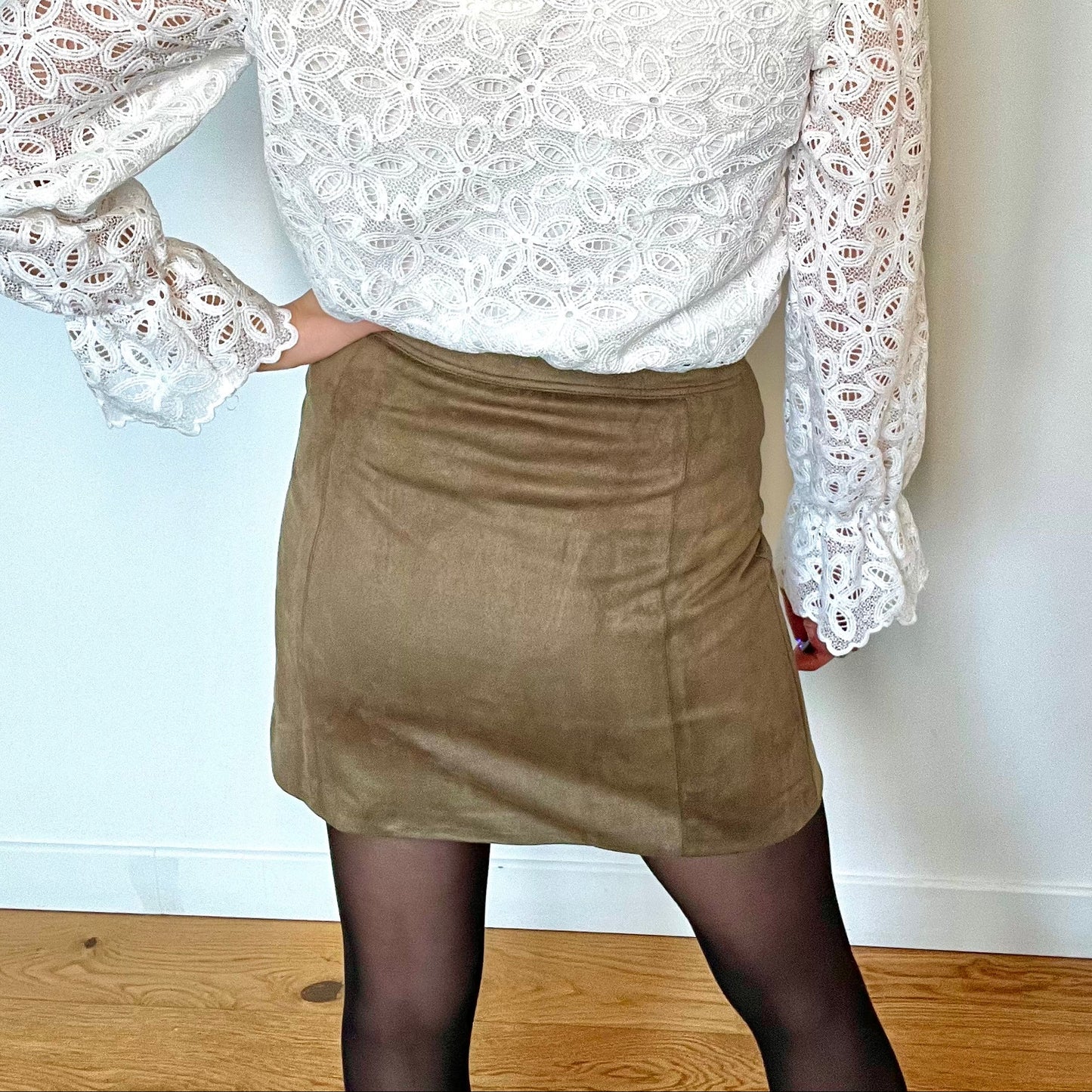 Jupe courte Perrine - Kaki