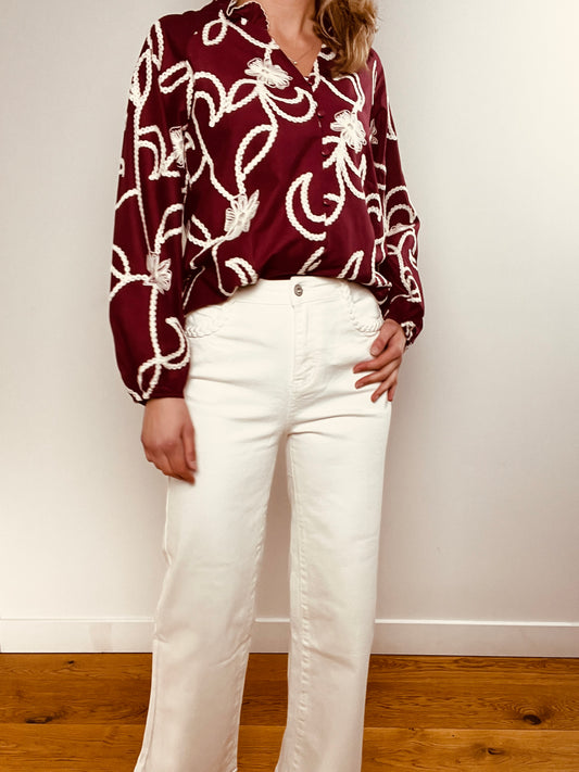 Blouse Camelia Brodée