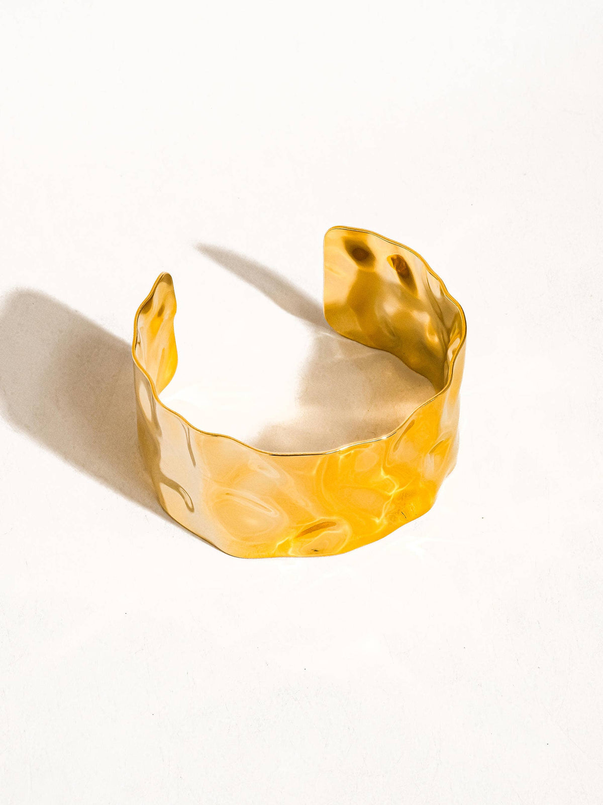 Bracelet Baiser en or 18 carats sans ternissement Glam Bold: Or jaune