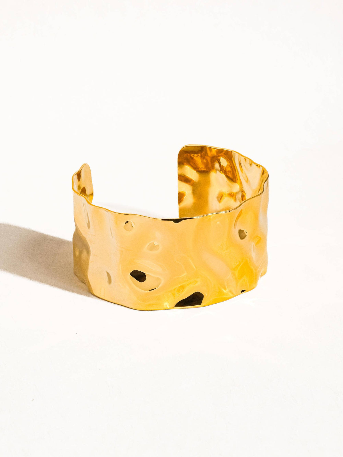 Bracelet Baiser en or 18 carats sans ternissement Glam Bold: Or jaune