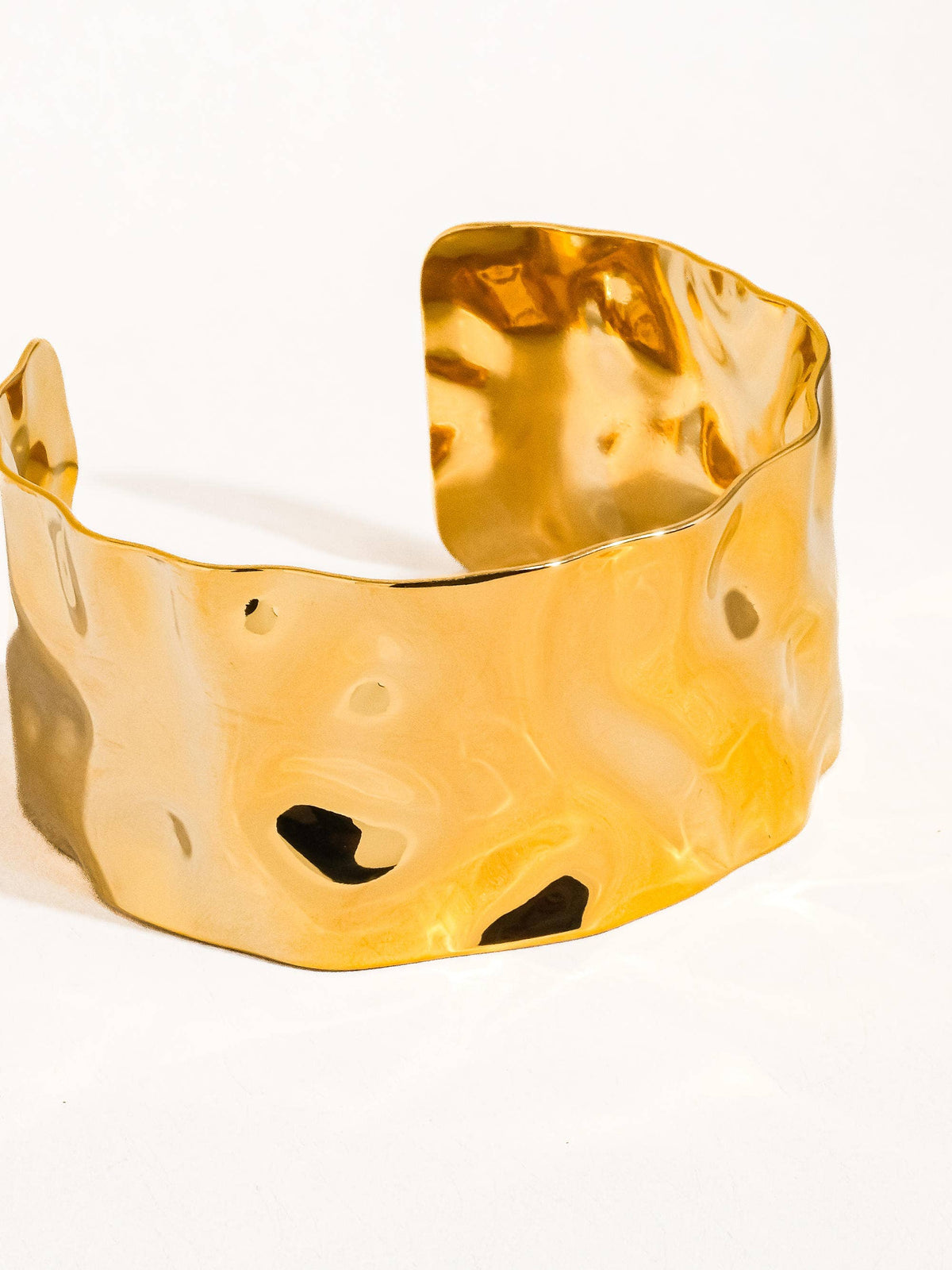 Bracelet Baiser en or 18 carats sans ternissement Glam Bold: Or jaune