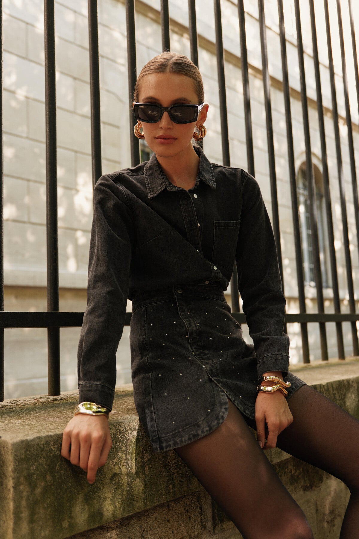 Jupe à strass Marine