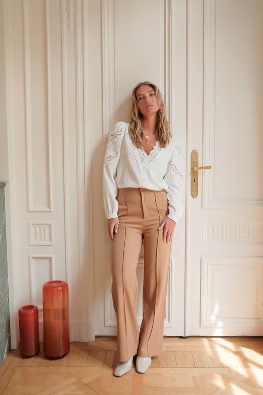 Blouse brodée Roxane