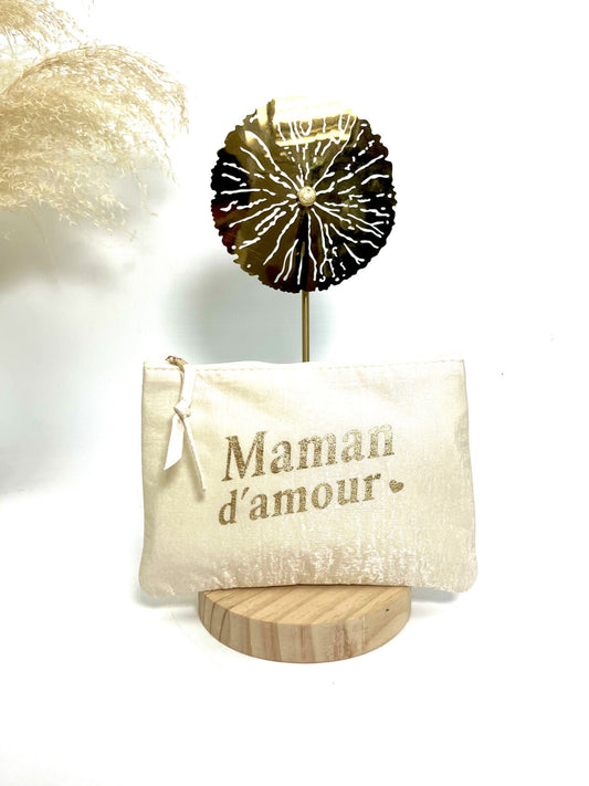Pochette satinée Maman d'amour