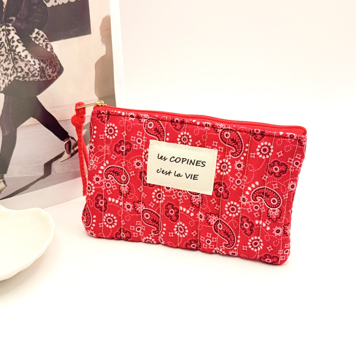 Pochette "Les copines c'est la vie" - Rouge